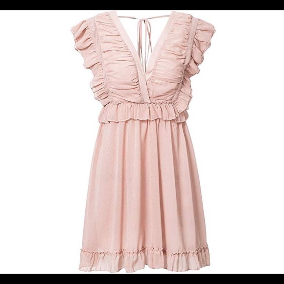 ✨LAST ONE✨Deep V Neck ruffled dress - Picture 4 of 5